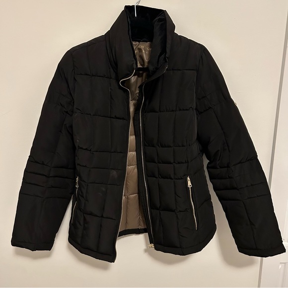 MARC NEW YORK QUILTED BLACK PUFFER JACKET WATER RESISTANT SIZE MEDIUM - Picture 2 of 11